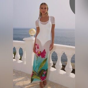 Runaway the Label LAYLAH MIDI DRESS - NALANI PRINT